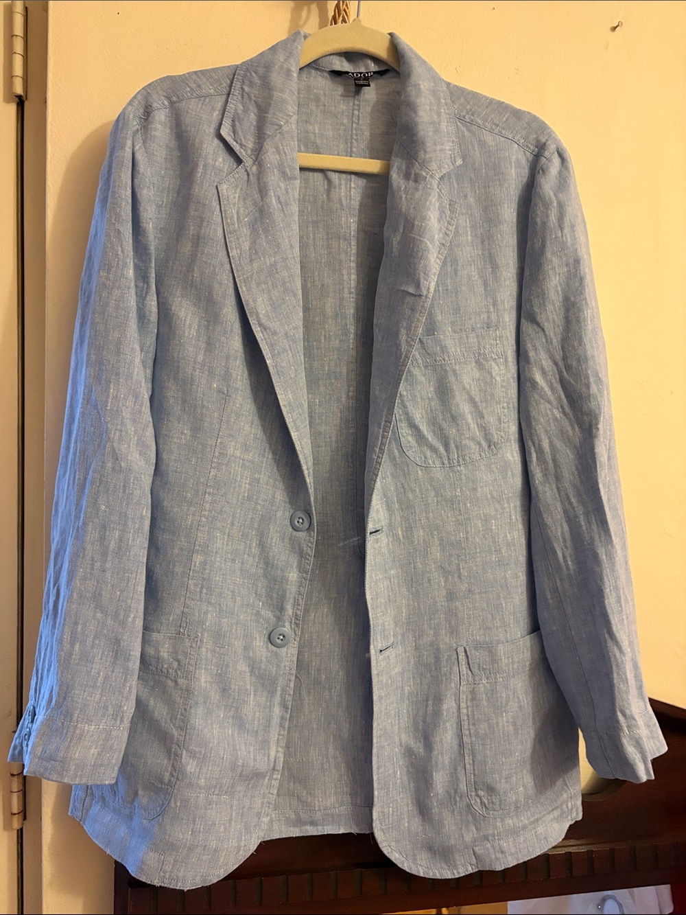 Adore Sky Blue Linen Sport Coat Blazer